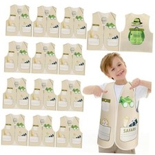 12 Pcs Kids Community Helper Dress up Vest, Boy  Girl Career Cosplay Explorer