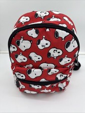 Peanuts Snoopy Red Mini Backpack Fabric Faux Leather from Bioworld
