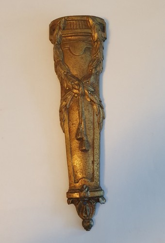 Messingbeschlag - Gründerzeit Verzierung für 7 cm Säule 21 x 6 cm um 1900