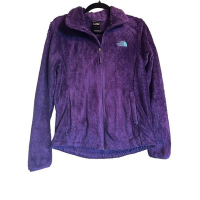 The North Face Fleece Osito Jacket Purple Full Zip Sz S P Cabincore Fluffy Cozy