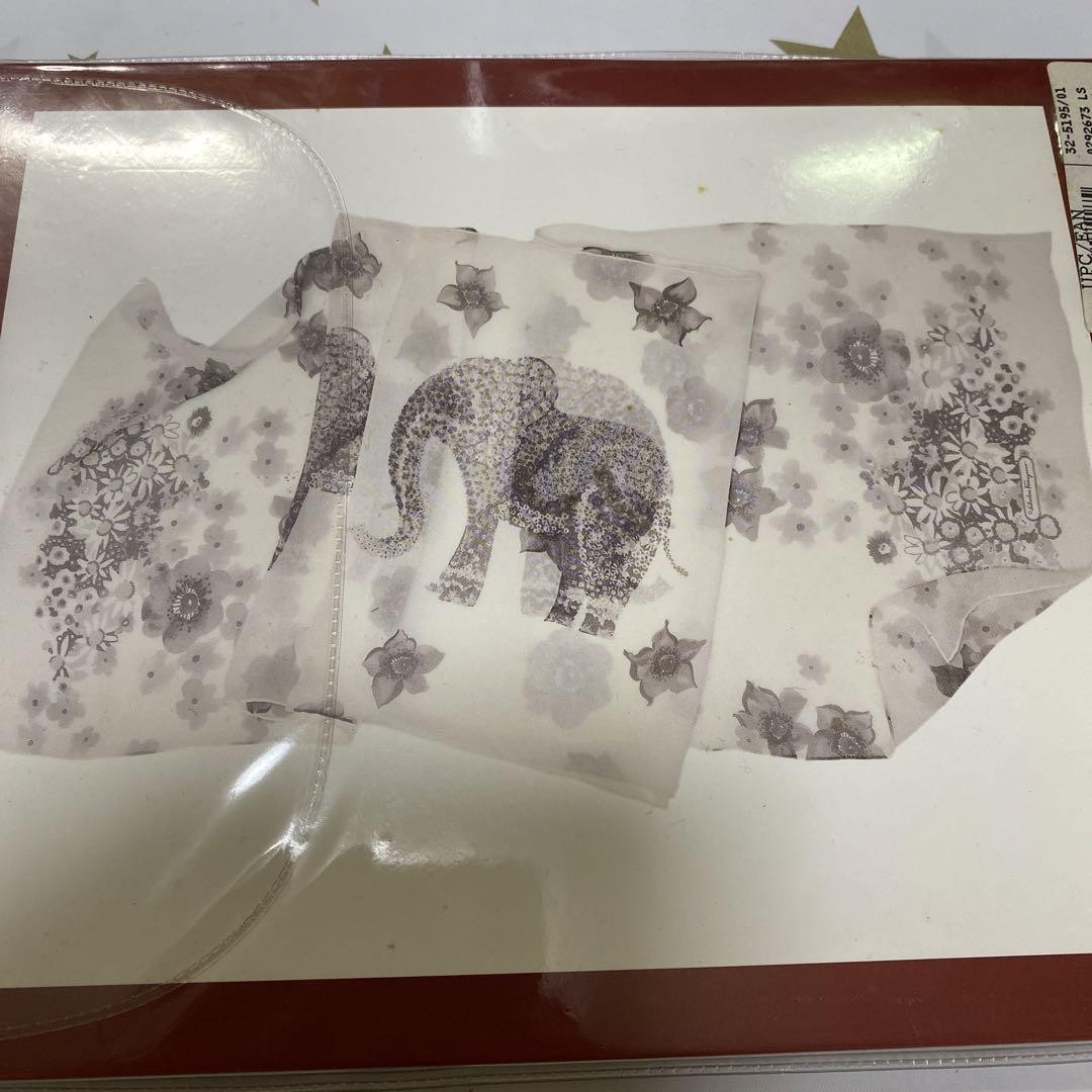 Salvatore Ferragamo 100% Silk Rectangular Scarf S… - image 4