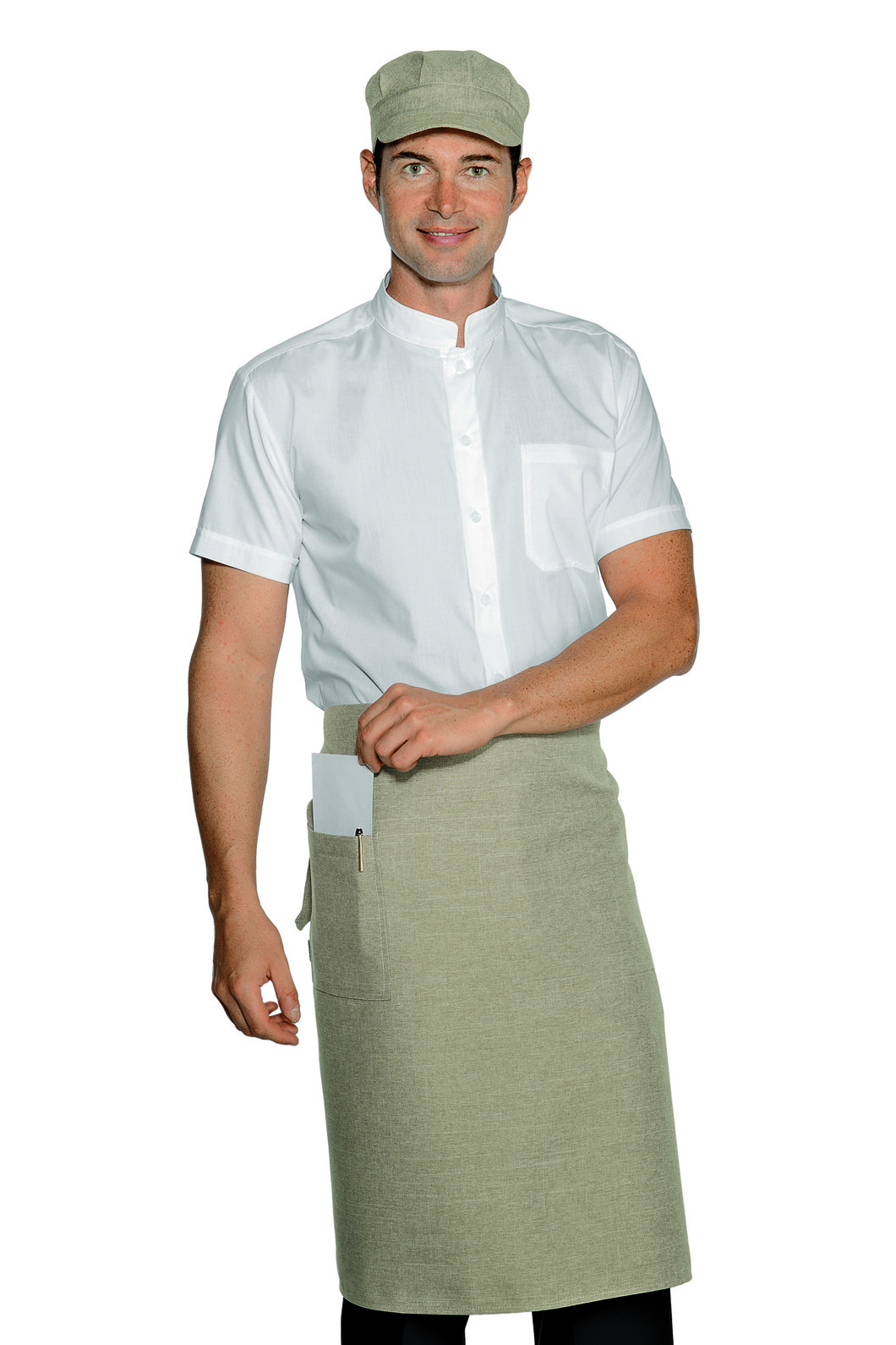 Waiter Apron Dakar Natural In Polyester - Isacco
