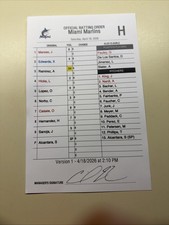 Detroit Tigers At Miami Marlins 9/12/25 Skubal T Pitching Game Used