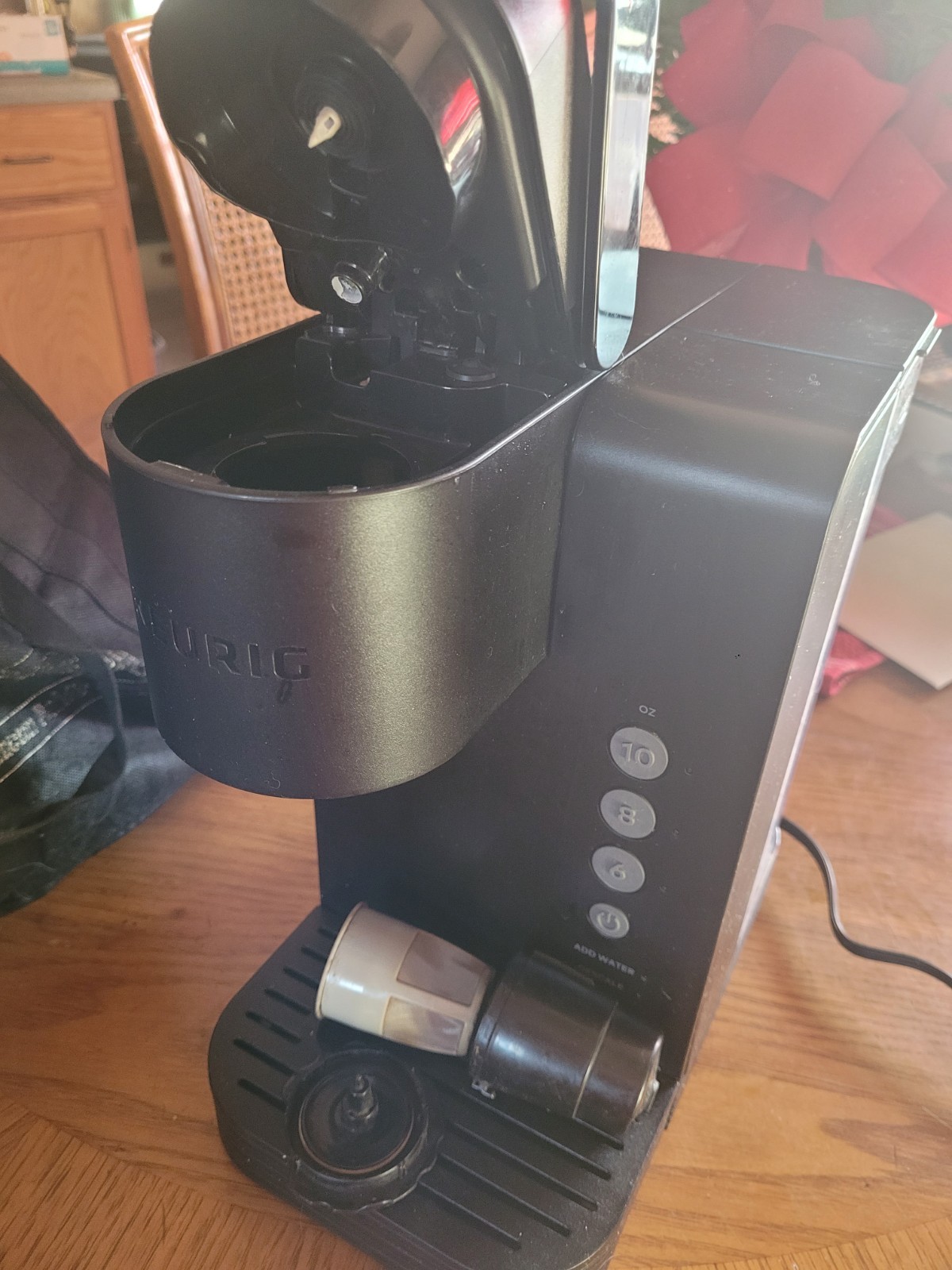 Model K25 Hot Brewer Black + Coffee Ground Pod