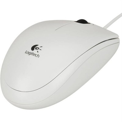 Logitech 800dpi optische hochwertige kabelgebundene USB-Maus - Weiß (B100/B120)