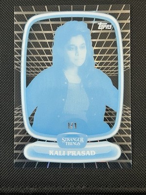 Kali Prasad 2025 Topps Stranger Things High Tek #29 Cyan 1/1 One Of One Finale