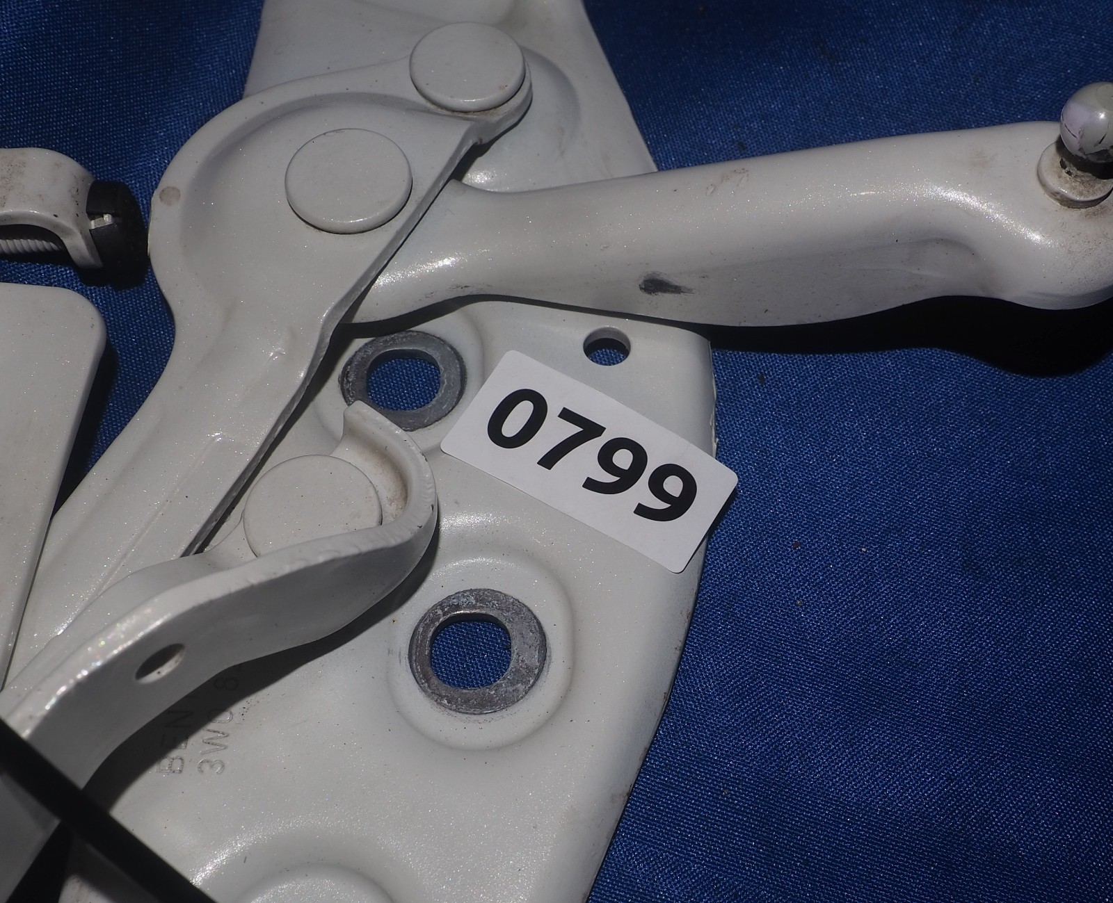 2003-2012 Bentley Continental GT GTC Pair of Left & Right Hood Hinges White OEM