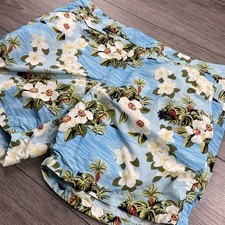 J Crew Mens 6  Lined Board Shorts Blue Floral 33