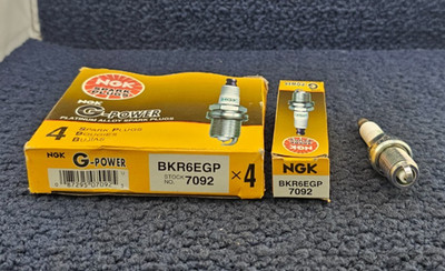 (QTY 4) NGK 7092 BKR6EGP G-Power Spark Plugs for 2000-2010 Subaru Outback 2.5L