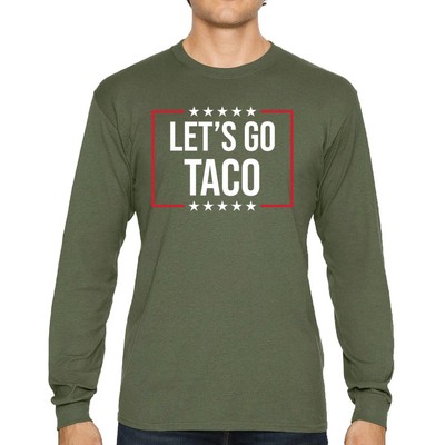 Let's Go TACO Long Sleeve T-shirt Trump Always Chickens Out No Kings Protest
