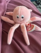 Ty Inky The Octopus Beanie Baby No Star Butt Tag Super Rare HTF
