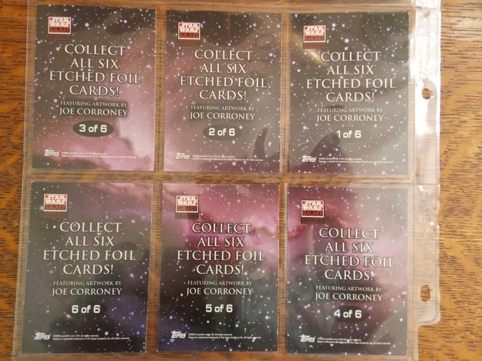 2009 Topps Star Wars Galaxy Series 4 Base Set + all 6 Etched & 15 Silver Foil - Bild 4 von 4