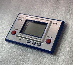 Nintendo Game & Watch Silver Fire RC-04 Wide Screen 1980 with Box Tested