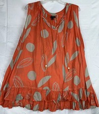 Lane Bryant sleeveless v-neck flowy blouse Ru...