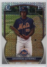 2023 Bowman Chrome Prospects Mega Box Mojo Refractor Daiverson Gutierrez 18ye