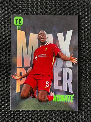PANINI TOP CLASS 2025 IBRAHIMA KONATE LIVERPOOL MAX POWER CARD CARD # 163