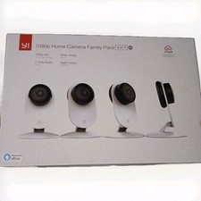 YI 1080p Home Camera Family Pack 4 in 1 - 4 Cameras W/ 2-Way Talk  Night Vision