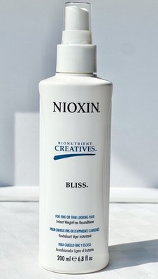Nioxin Creatives BLISS For Fine & Thin Hair Instant Weight-Free 6.8oz Spray NOS