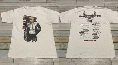 VTG 2004 Hilary Duff Most Wanted Tour 2-Sided T-Shirt S-4XL