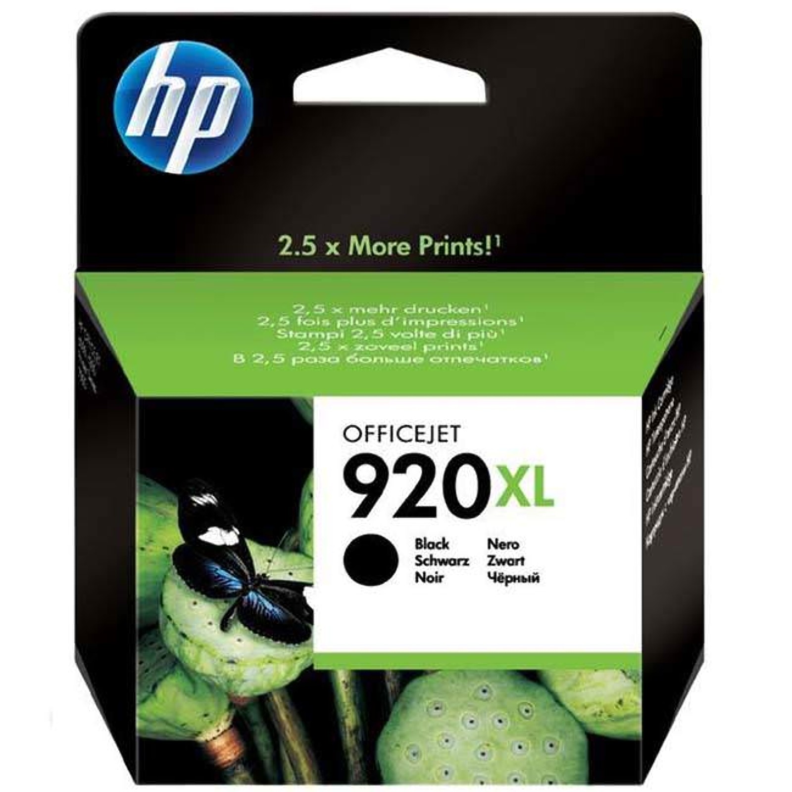 Original HP 920XL High Capacity Black Ink Cartridge (CD975AE)