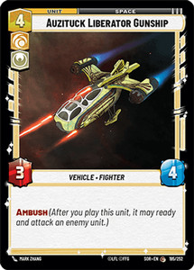 Auzituck Liberator Gunship - Spark of Rebellion - Star Wars Unlimited