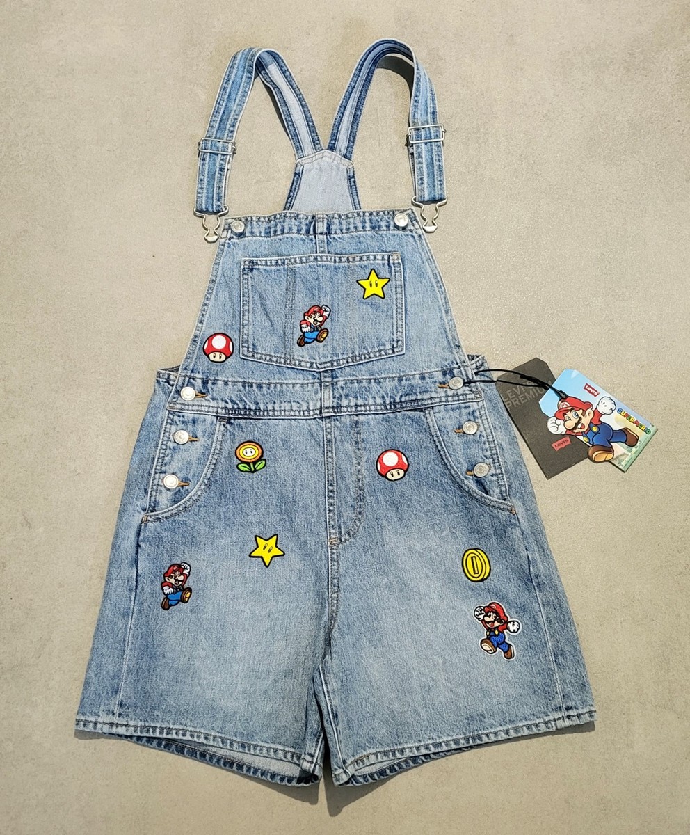 Salopette Courte Levi's Super Mario - Taille XS - 100% Coton - Neuf Avec étiquettes