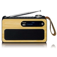 Lenco PDR-040 - Tragbares Dab+ Radio - Bluetooth - Uhr + Weckfunktion - Schwarz