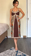 Per Una Brown Boho Midi Dress