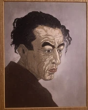Koshiro Onchi-Japanese Woodblock- Portrait Of A Poet-Hagiwara Sakutaro