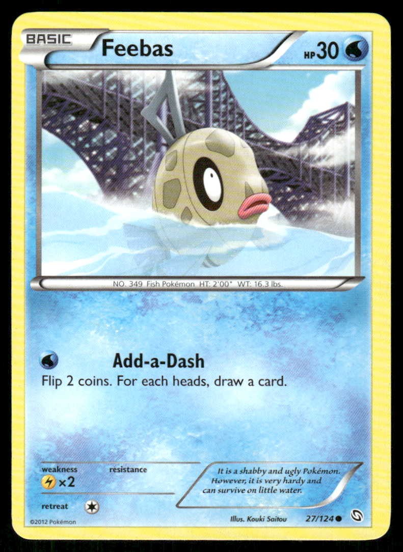 Pokemon Feebas Dragons Exalted 27/124 C LP