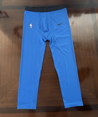 Nike Pro NBA Compression Tights 3/4 Blue Mens Size XLT