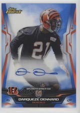 2014 Topps Finest Blue Refractor Rookie 9/25 Darqueze Dennard #137 Auto 0v3