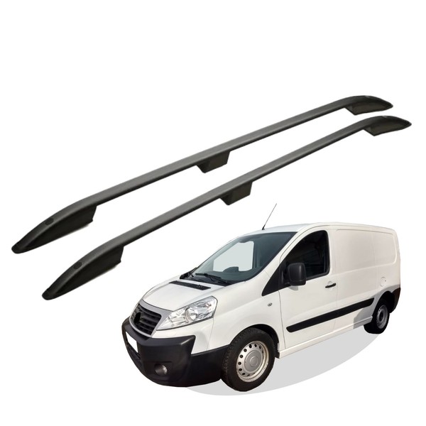 Dachreling Passend FüR Fiat Scudo Baujahr 2006-2016 L1 Kurz Schwarz Mit ABE-image