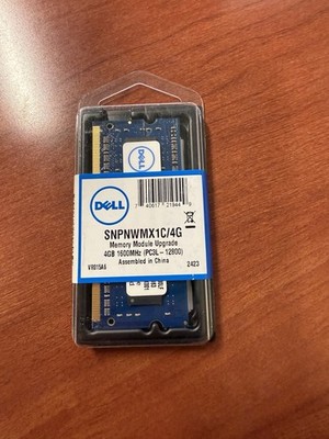   Genuine Dell Memory Upgrade   4GB   1600MHz   SNPNWMX1C/4G   PC3L-12800 SEALED