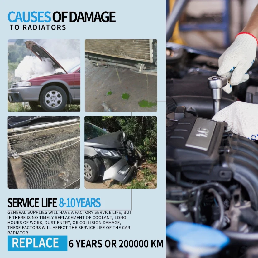 Aluminum Radiator for 2010-2013 Kia Forte Koup 12-13 Forte5 2.0L 2.4L CU13133 - Imagem 4 de 4