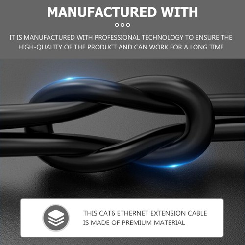 Cat6 Extension Patch Cable 0.5m Male to Female Connector Ethernet LAN Cable - 第 5/12 張圖片