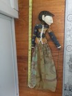 Vintage Indonesian Wayang Golek Rod Puppet Hand Painted Wooden Batik Doll 24” — photo 3