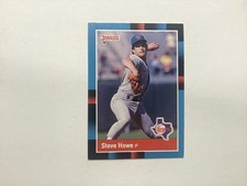 1988 Donruss Steve Howe near mint. Baseball Card Rangers