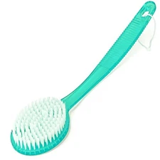 DecorRack Bath Brush with Bristles, Long Handle for Exfoliating Back, Body, a...