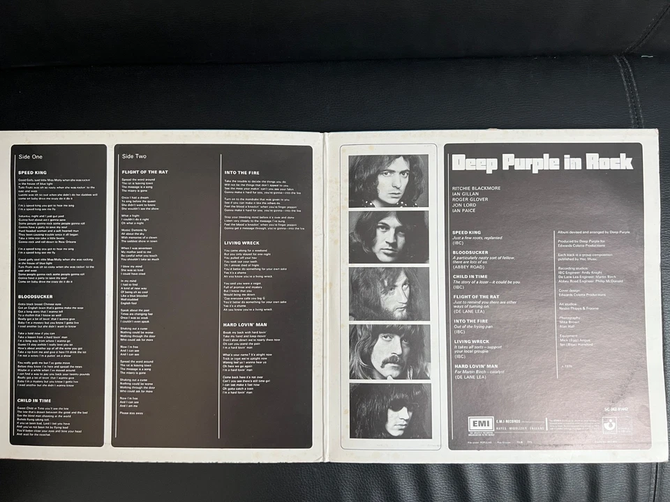DEEP PURPLE/In Rock -LP-Vinyl: NM / Cover:EX - NL Press 1978 - GREEN VINYL !! - Bild 4 von 4