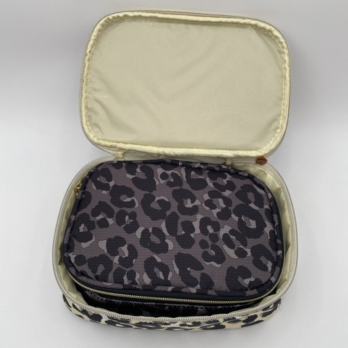 Tartan + Twine Cheetah Makeup Cosmetic Toiletry Bag Set NEW - 第 7/9 張圖片