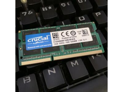 Crucial 16GB DDR3 SO-DIMM DDR3L 1600 PC3L-12800 204-Pin Memory for Mac LOT