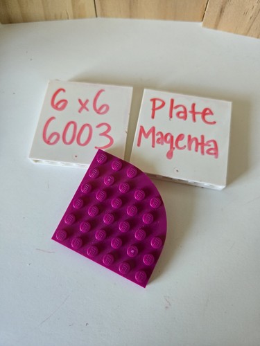 LEGO 6x6 1/4 round plate 6003 magenta 3pc brick friends carnival disney - Bild 13 von 22