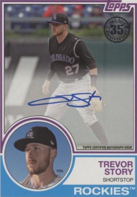 2018 Topps - Trevor Story #83A-TS - 1 of 1