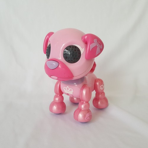 Zoomer Zupps Royal Pups Retriever Princess Pink Interactive Robot Pocket Pet 4" - Picture 3 of 24