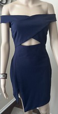 BEC + BRIDGE Women’s Stretch Bodycon Off Shoulders Mini Dress Sleeveless sz 8 L