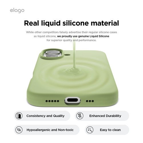 Custodia iPhone 16 - elago® iPhone 16 custodia in silicone premium - Foto 45 di 260
