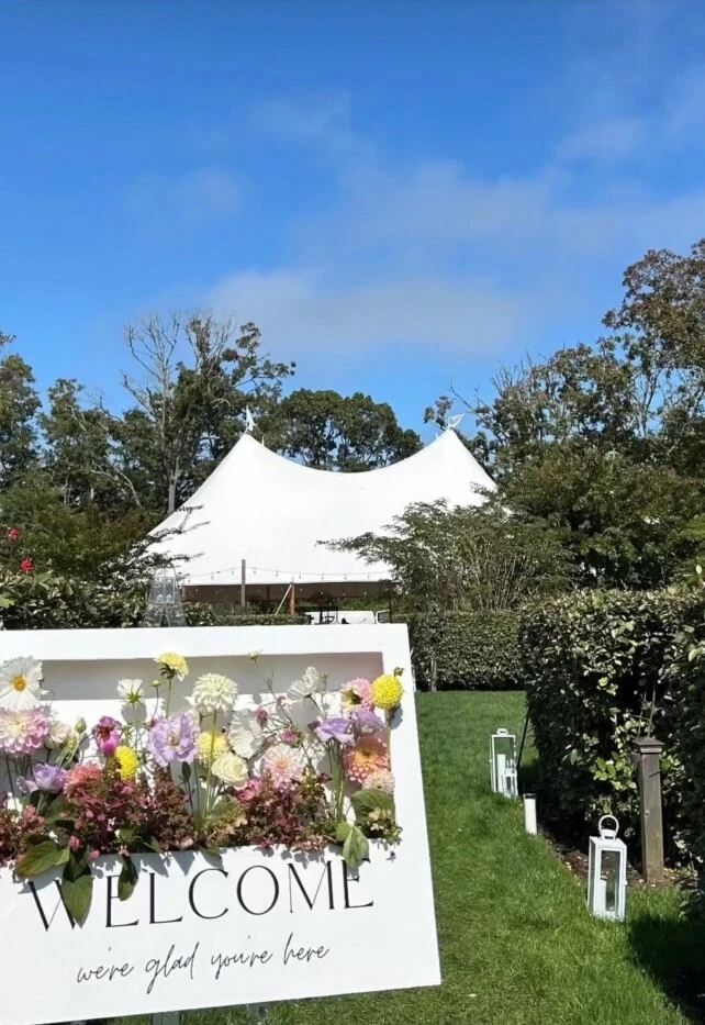 Letrero de bienvenida de boda Foto 2 de 4