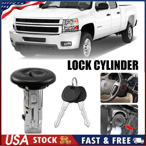 New Ignition Lock Cylinder & Keys for Chevy GMC Silverado Tahoe - Bild 1 von 20
