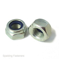 Metric Coarse Zinc Plated Steel Hexagon Nyloc Nylon Lock Nuts - M2 To M7 To M30